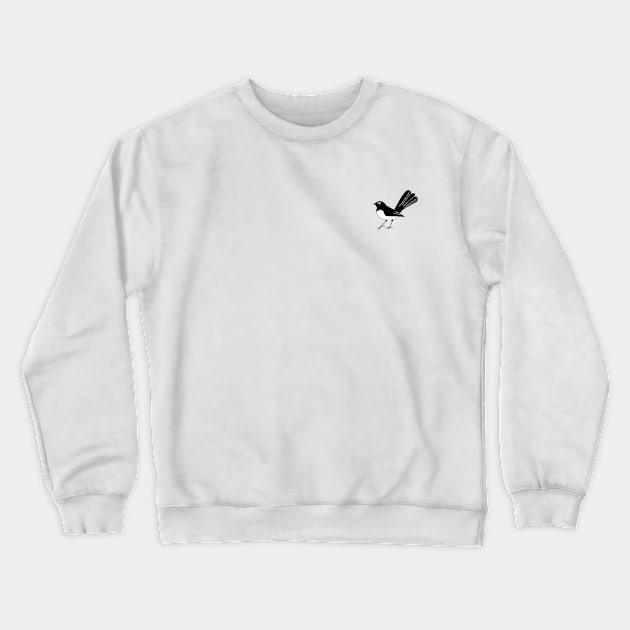 Willy Wagtail (pocket size) Crewneck Sweatshirt by Earl Grey